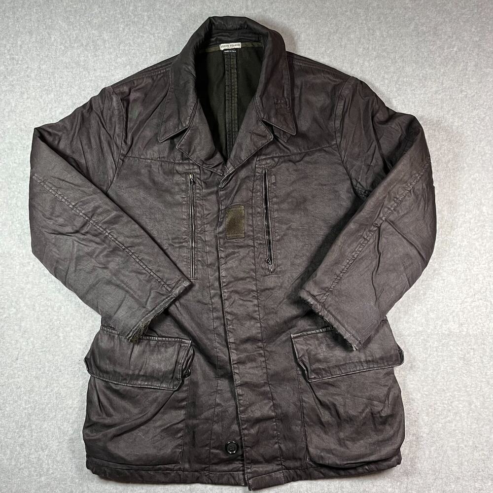 Vintage Stone Island Utility Jacket Men's Size XL Charcoal Sport Coat Blazer
